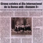 Girona celebra el Dia Internacional de la Dansa amb “Dansem 3” (EL PUNT)